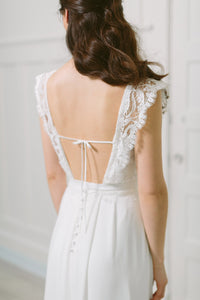 Lavictoire Solange wedding dress back lace bodice