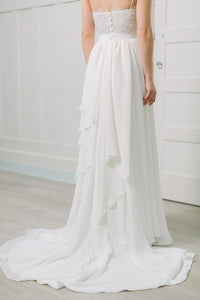 Lavictoire Thetis skirt wedding dress back ivory